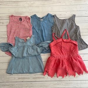 Girls tank top bundle Zara Gap Cotton On size 5